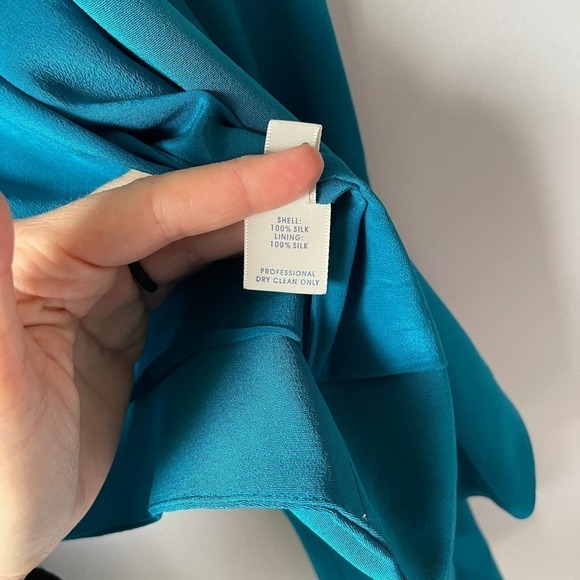 Rebecca Minkoff Women's Blue 100% Silk One Button Blazer Size Small - Picture 3 of 4